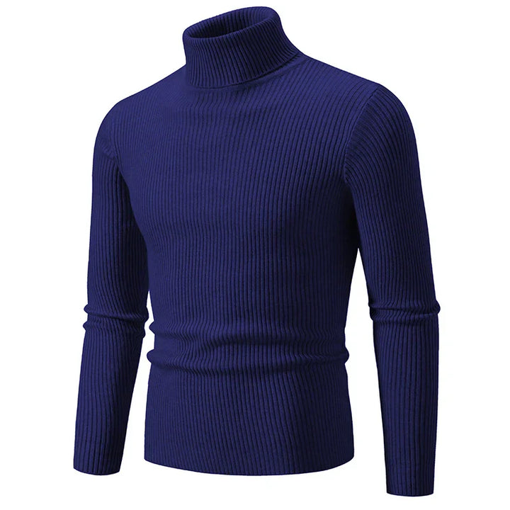 Chic Ribbed Turtleneck Sweater