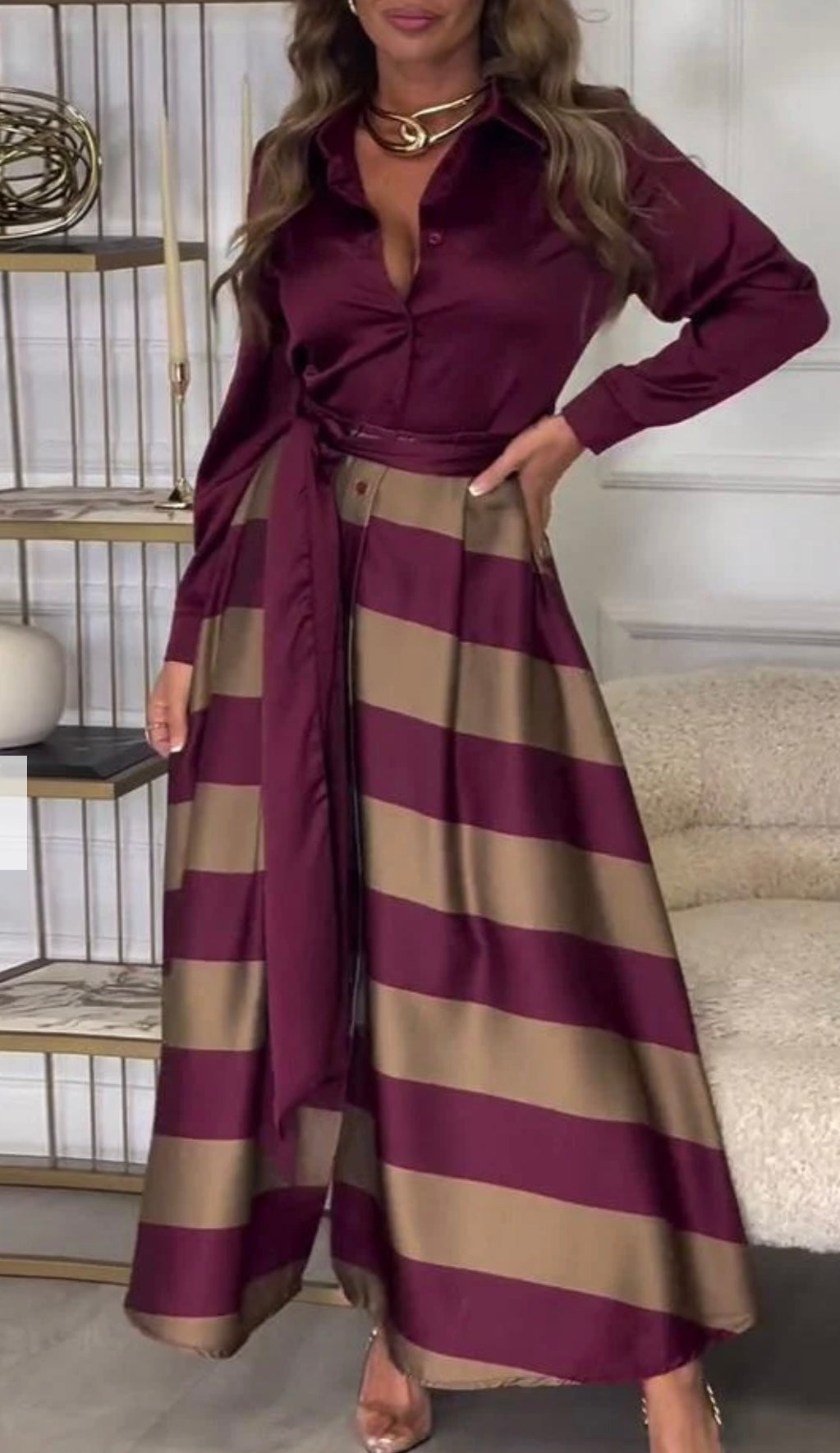 Silk Dress - Two-Piece Ensemble