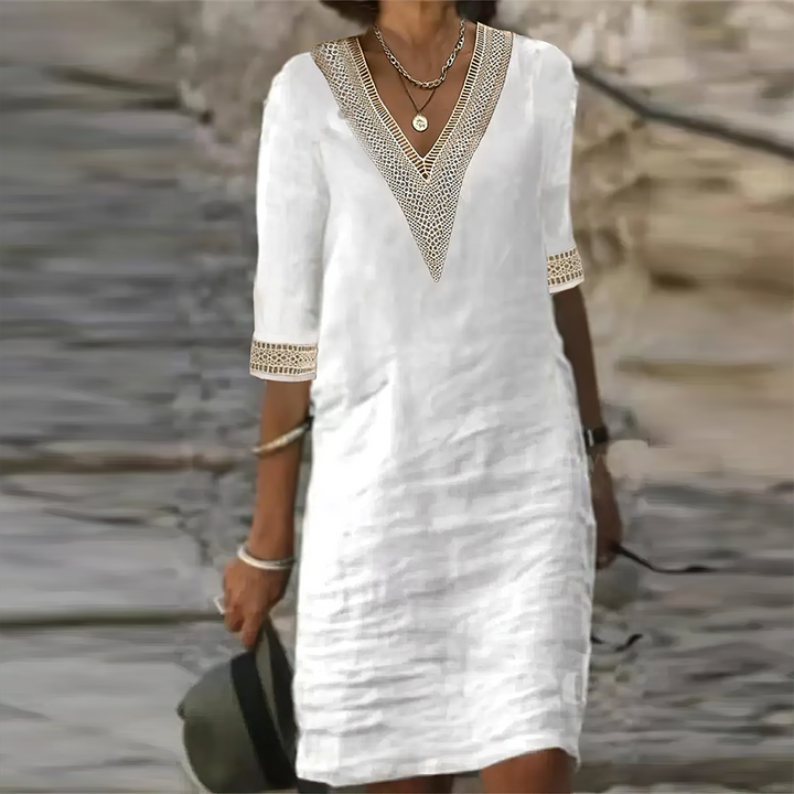 Breezy Cotton Linen Summer Dress for Effortless Style