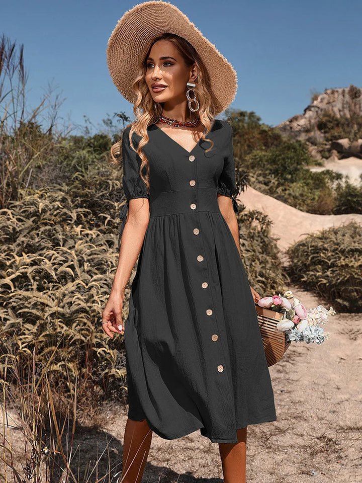 Trendy Casual Midi Dress for Effortless Chic
