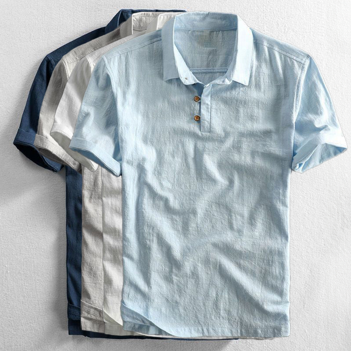 Exquisite Luxury Linen Polo Shirt for the Modern Man