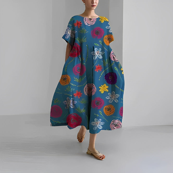 Delightfully Comfortable Floral Cotton Dress for Every Occasion