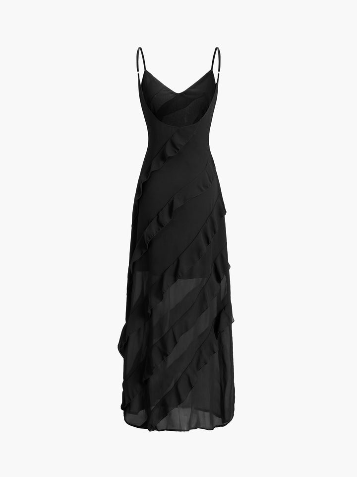 Exquisite Ruffled Dress for Effortless Elegance