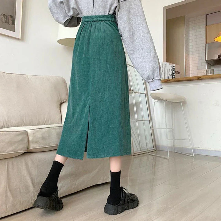 Chic Corduroy Maxi Skirts by Oda