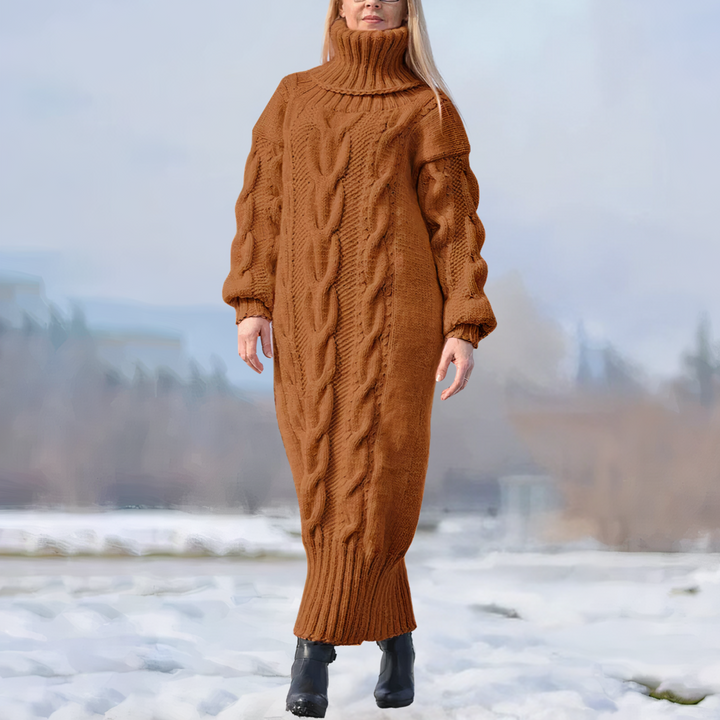 Elegant and Chic Long Knit Dress