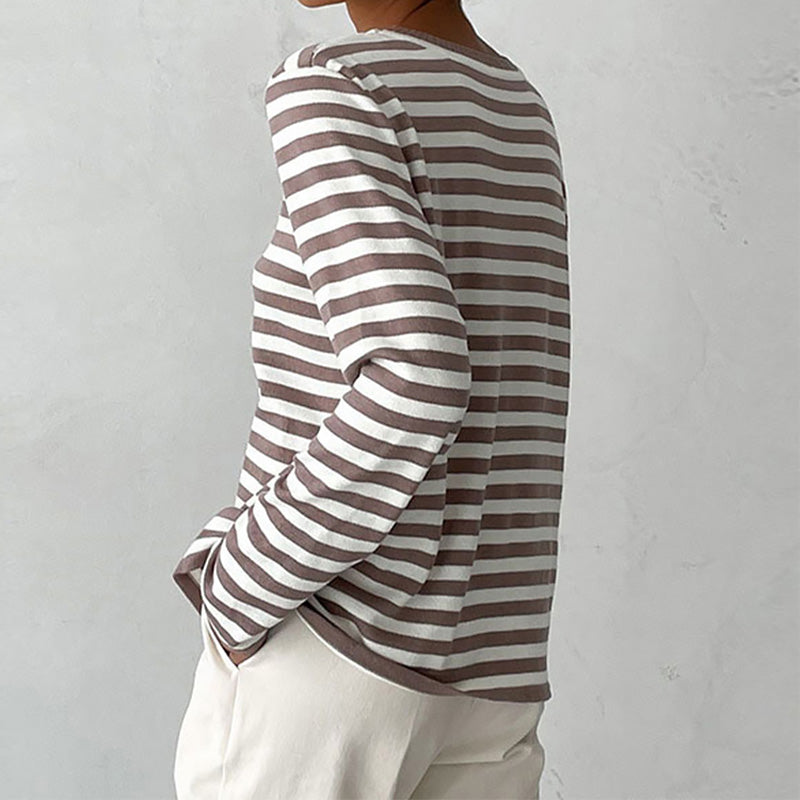 Chic Striped Knit Sweater for Cozy Style
