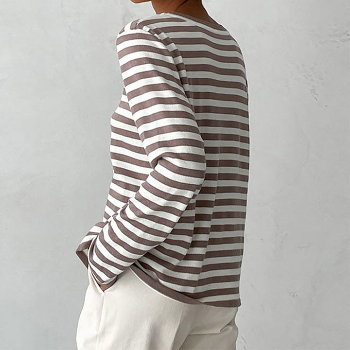 Chic Striped Knit Sweater for Cozy Style