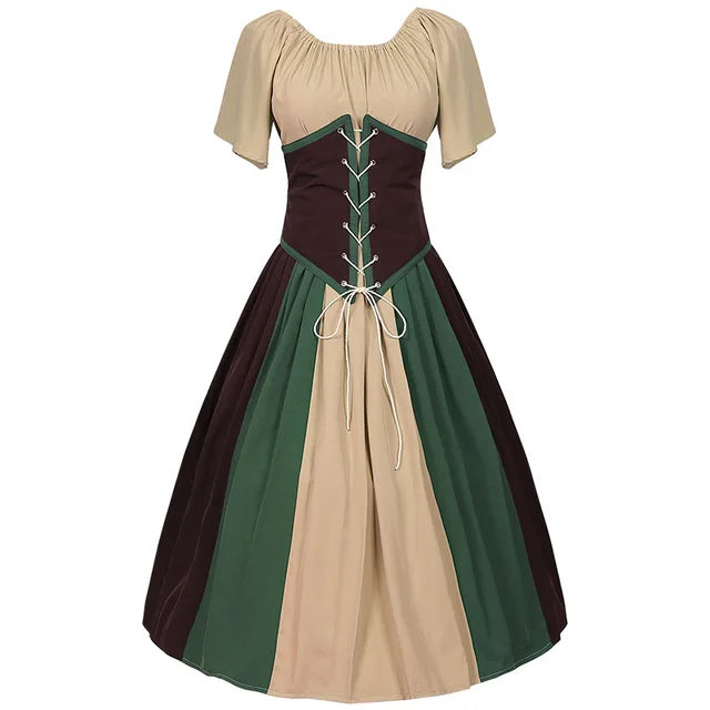 Chic Gothic Halloween Dress for Oktoberfest Celebrations