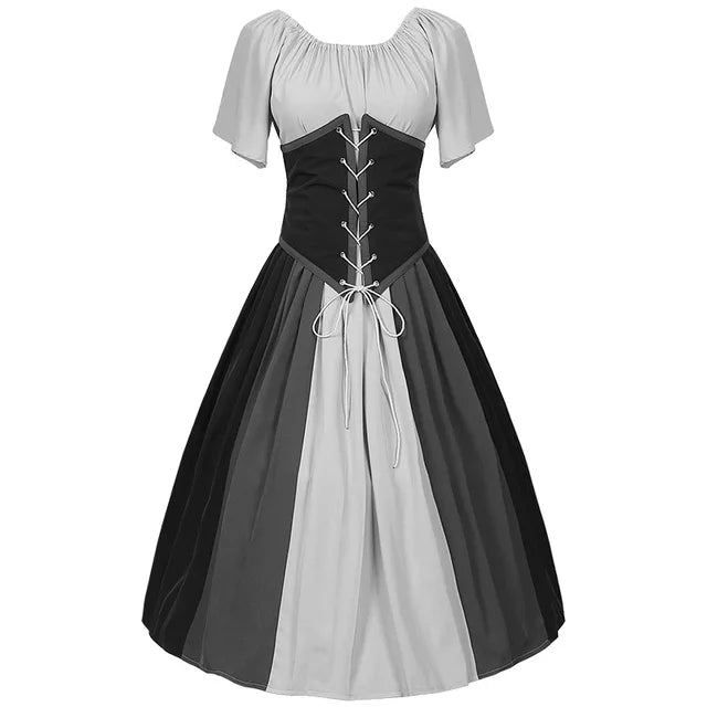 Chic Gothic Halloween Dress for Oktoberfest Celebrations
