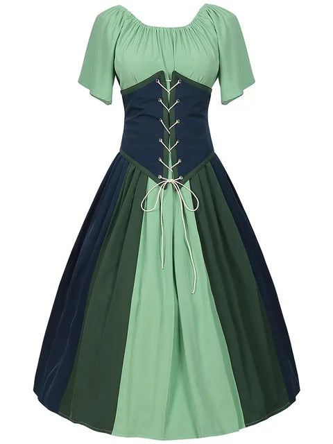 Chic Gothic Halloween Dress for Oktoberfest Celebrations