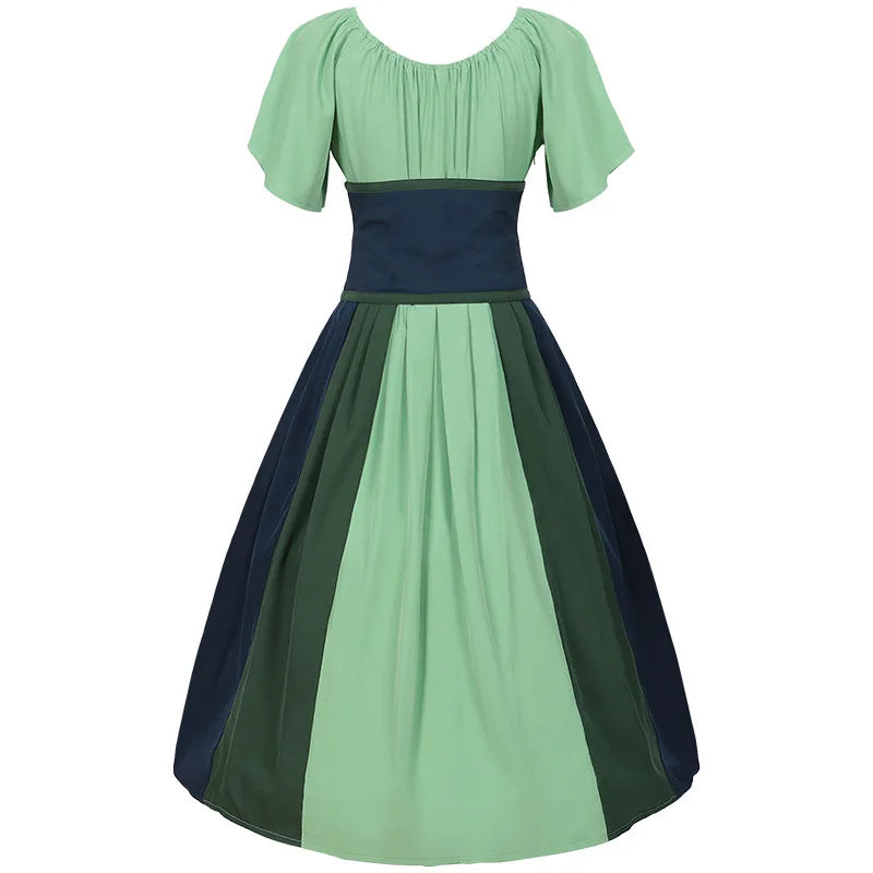 Chic Gothic Halloween Dress for Oktoberfest Celebrations