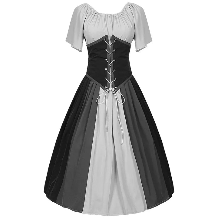 Chic Gothic Halloween Dress for Oktoberfest Celebrations