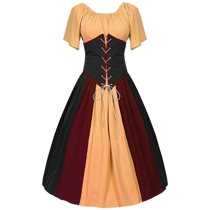 Chic Gothic Halloween Dress for Oktoberfest Celebrations