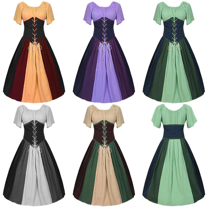 Chic Gothic Halloween Dress for Oktoberfest Celebrations