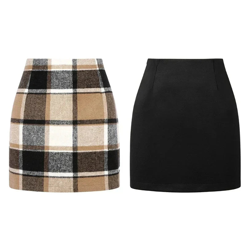 Chic Plaid Mini Skirt for Effortless Style