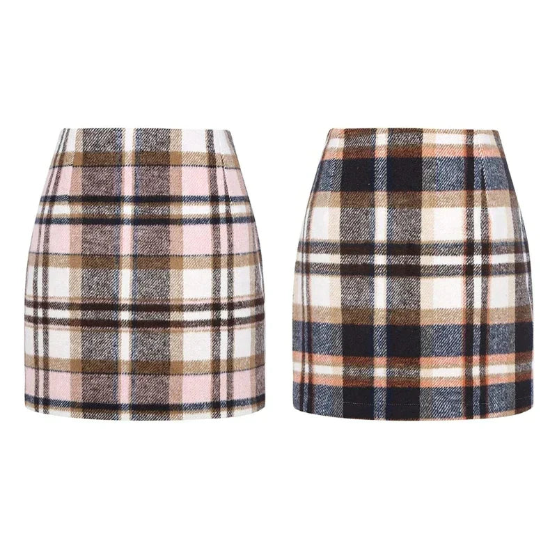 Chic Plaid Mini Skirt for Effortless Style