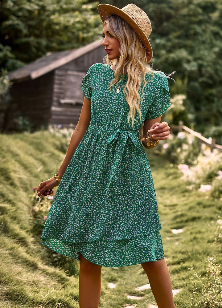 Elegant Floral Comfort Dress