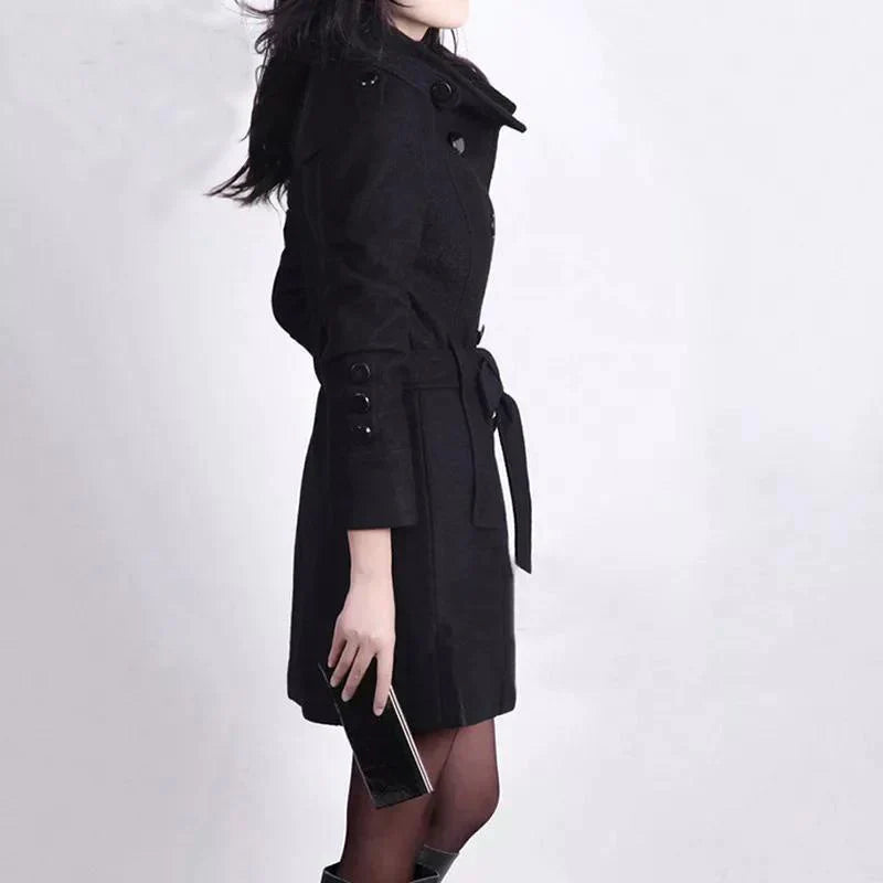 Timeless Women's Jacket with Chic Belt