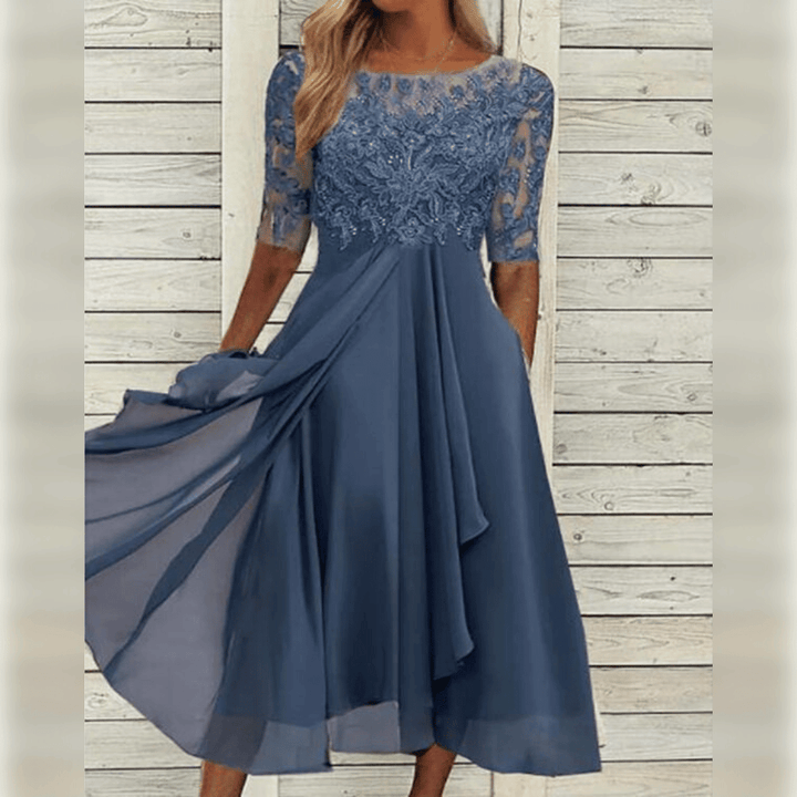 Stunning Embroidered Lace Dress