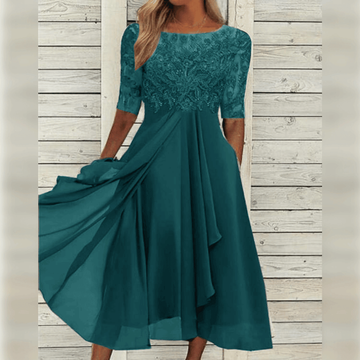Stunning Embroidered Lace Dress