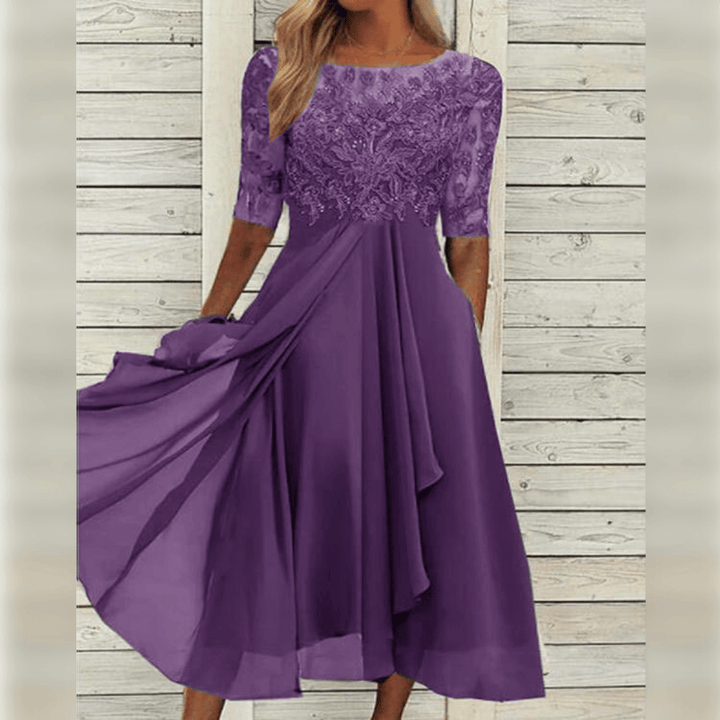 Stunning Embroidered Lace Dress