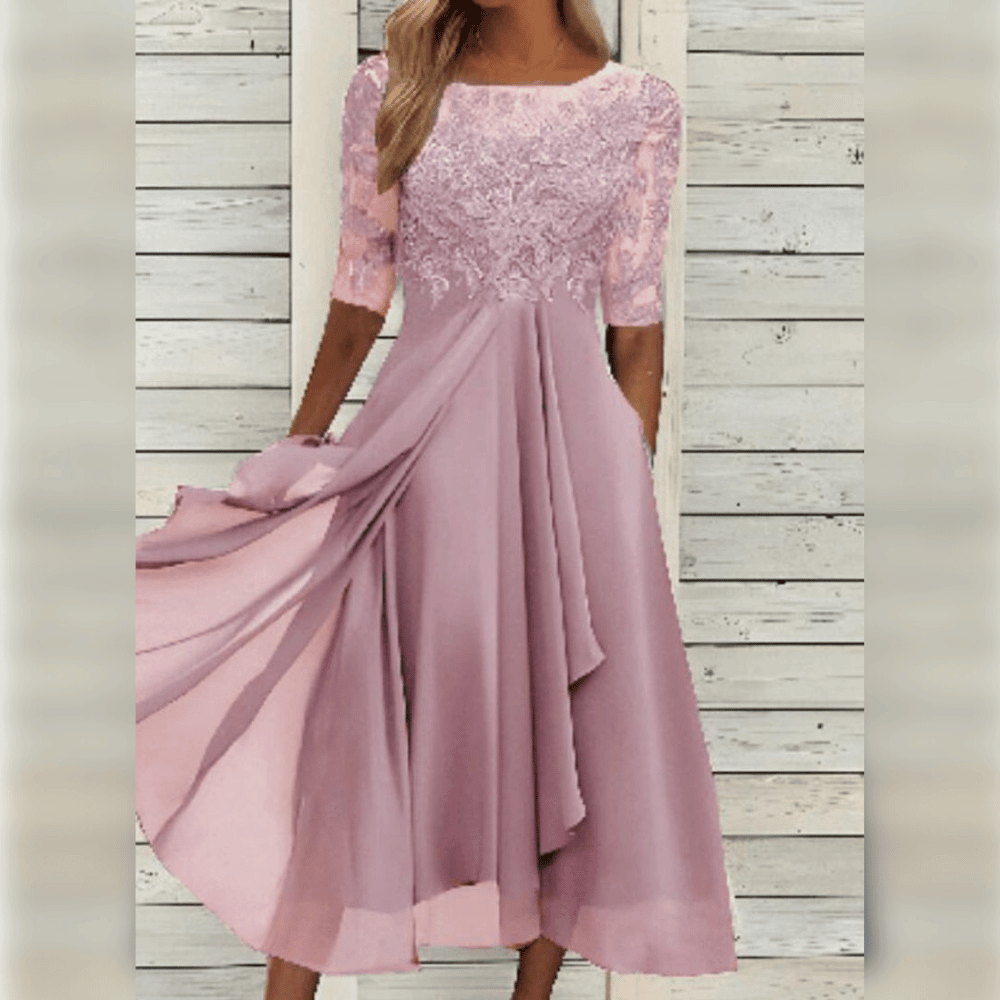 Stunning Embroidered Lace Dress