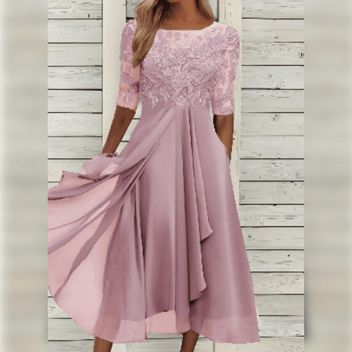 Stunning Embroidered Lace Dress