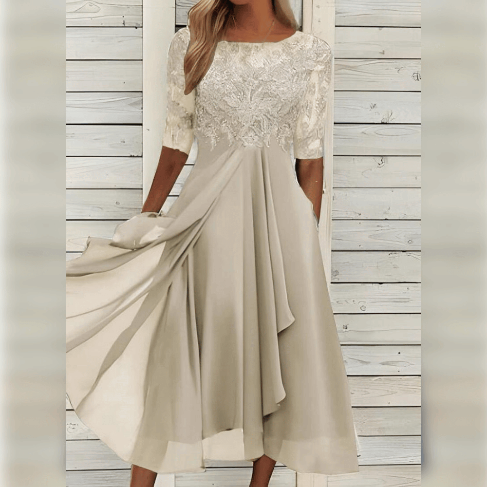 Stunning Embroidered Lace Dress