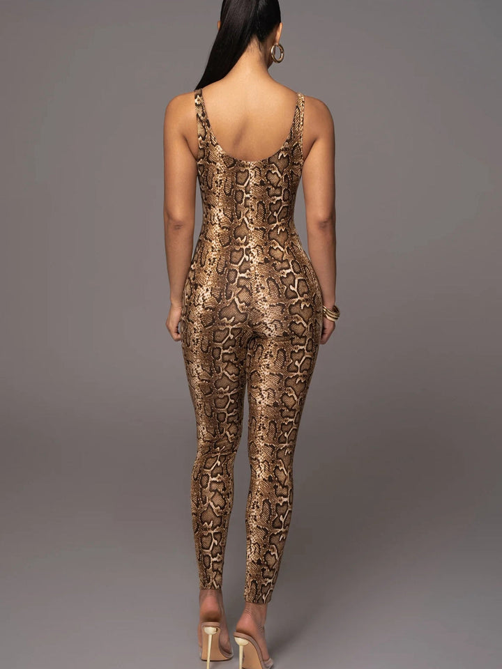Stylish Leopard Print Jumpsuit for Bold Fashionistas