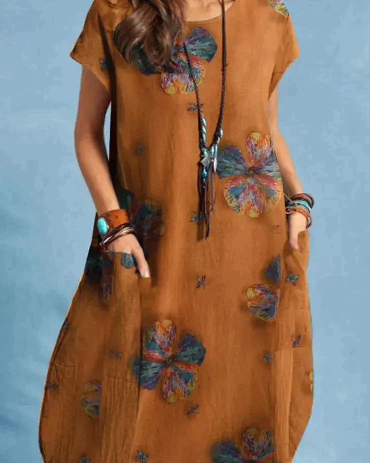 Timeless Elegance Vintage Midi Dress