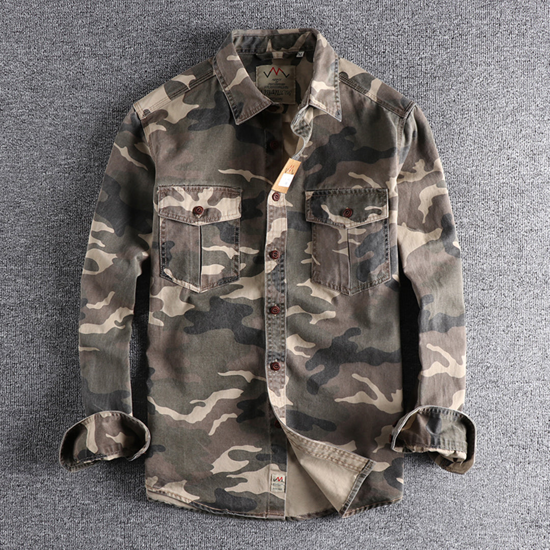 Trendy AUBERT Men's Camo Shirts for a Fashion-Forward Look