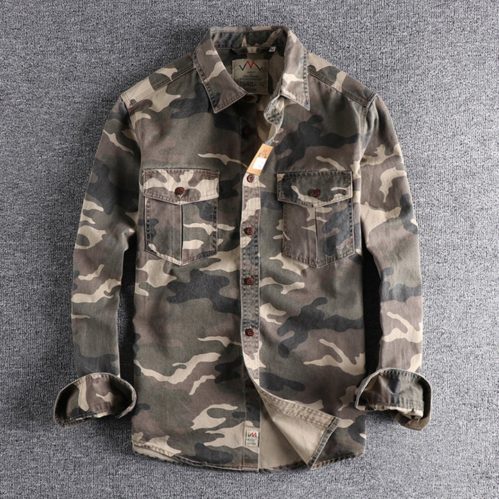 Trendy AUBERT Men's Camo Shirts for a Fashion-Forward Look