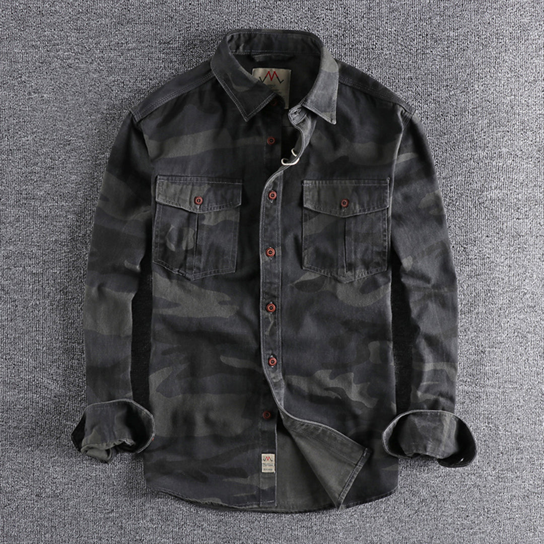 Trendy AUBERT Men's Camo Shirts for a Fashion-Forward Look