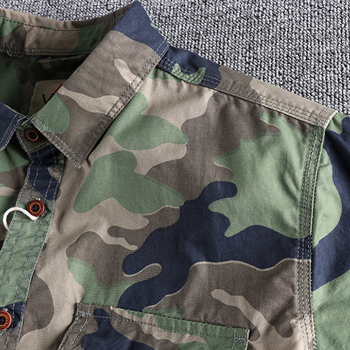 Trendy AUBERT Men's Camo Shirts for a Fashion-Forward Look