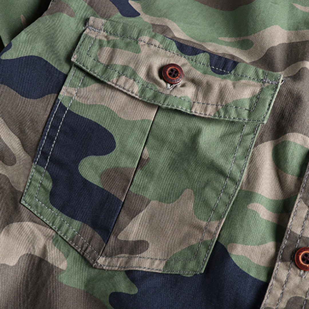 Trendy AUBERT Men's Camo Shirts for a Fashion-Forward Look
