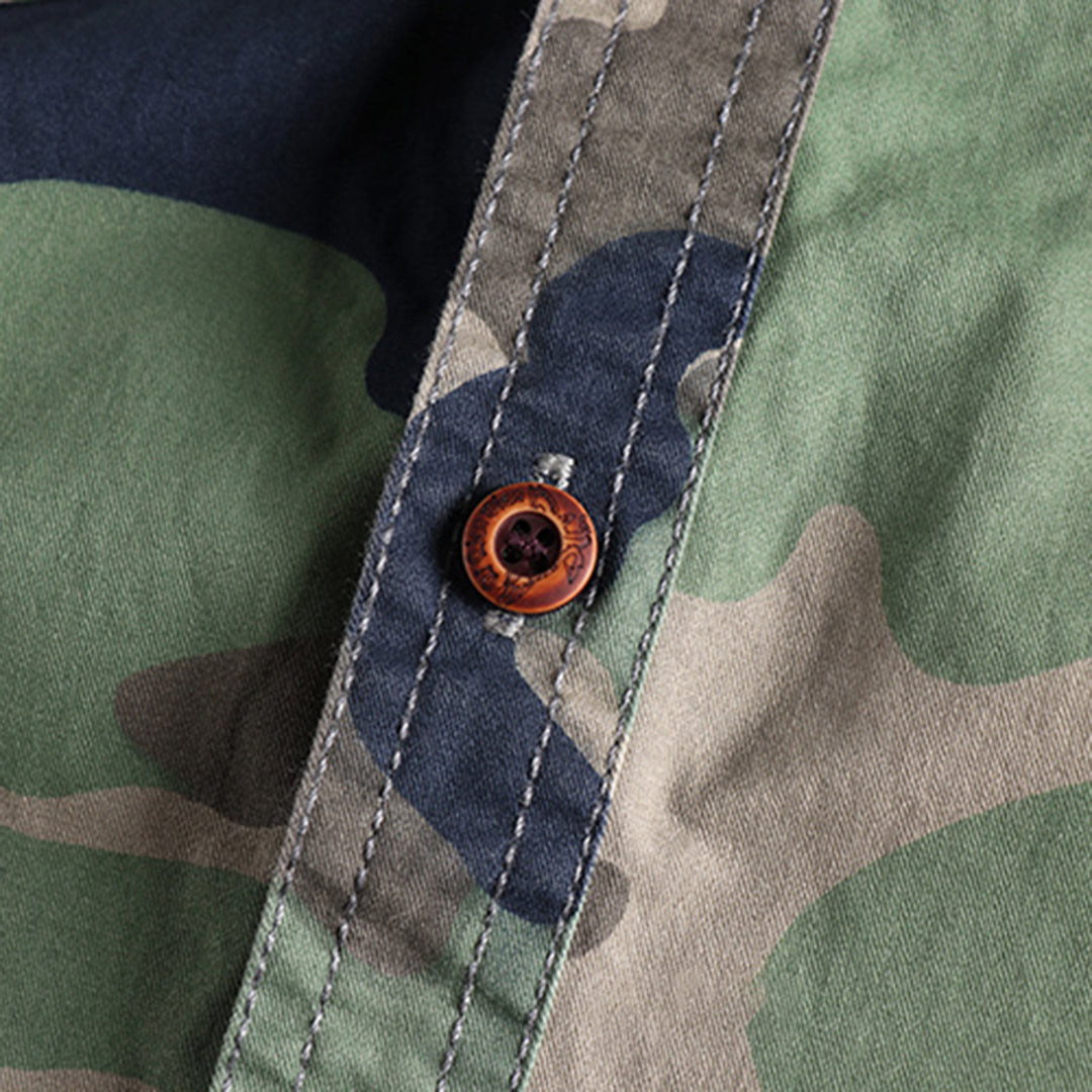 Trendy AUBERT Men's Camo Shirts for a Fashion-Forward Look