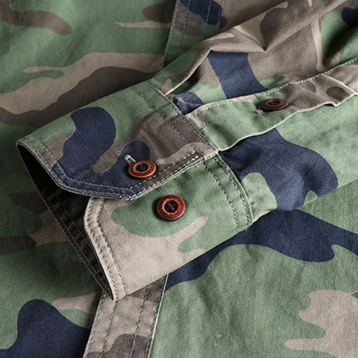 Trendy AUBERT Men's Camo Shirts for a Fashion-Forward Look