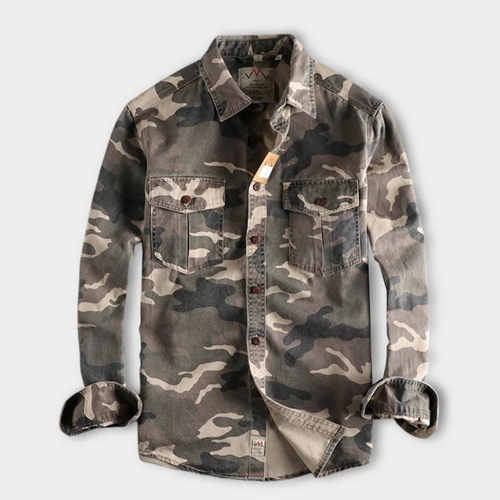 Trendy AUBERT Men's Camo Shirts for a Fashion-Forward Look