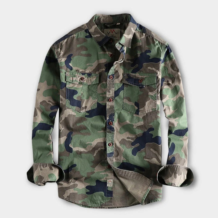 Trendy AUBERT Men's Camo Shirts for a Fashion-Forward Look