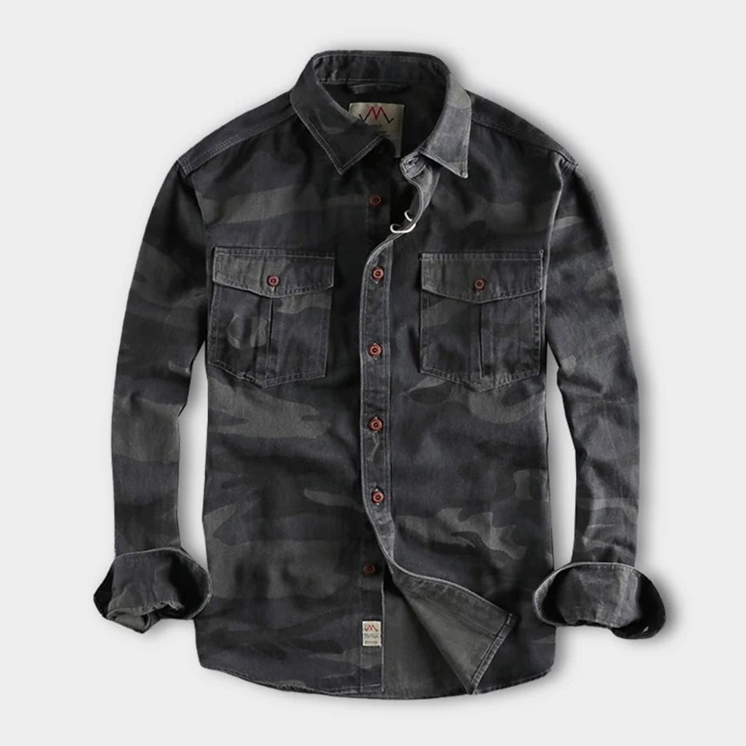 Trendy AUBERT Men's Camo Shirts for a Fashion-Forward Look