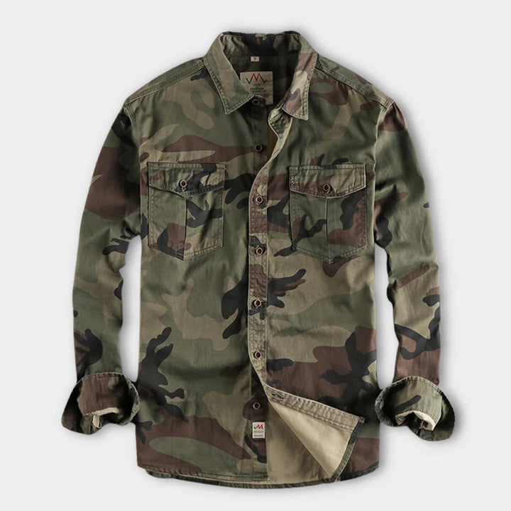 Trendy AUBERT Men's Camo Shirts for a Fashion-Forward Look