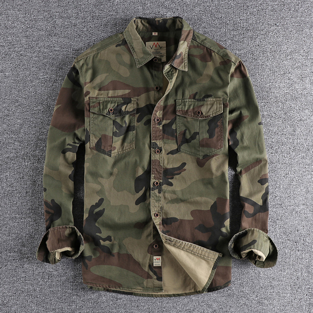 Trendy AUBERT Men's Camo Shirts for a Fashion-Forward Look
