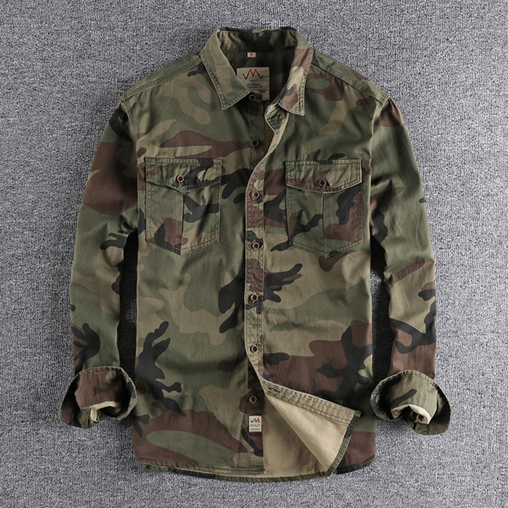 Trendy AUBERT Men's Camo Shirts for a Fashion-Forward Look