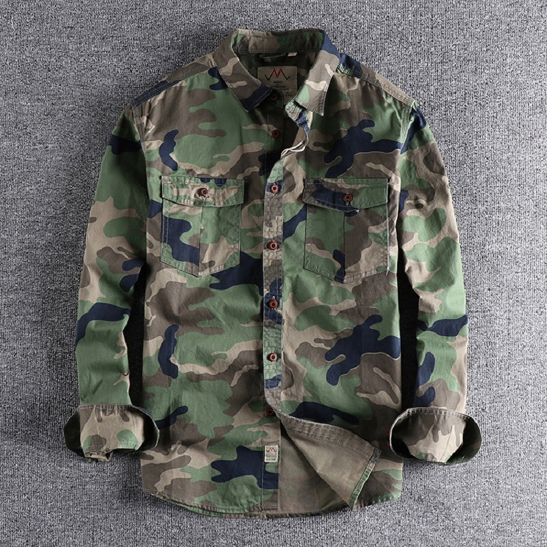 Trendy AUBERT Men's Camo Shirts for a Fashion-Forward Look