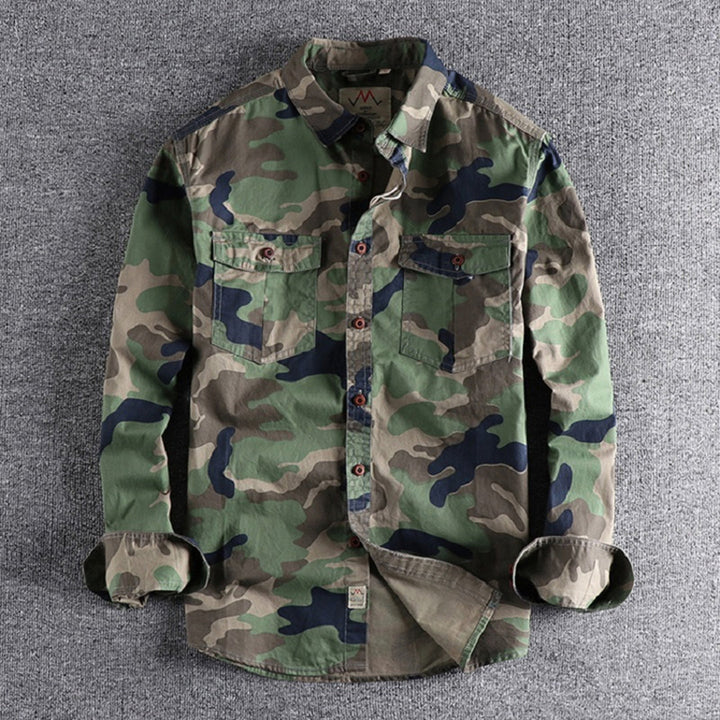 Trendy AUBERT Men's Camo Shirts for a Fashion-Forward Look