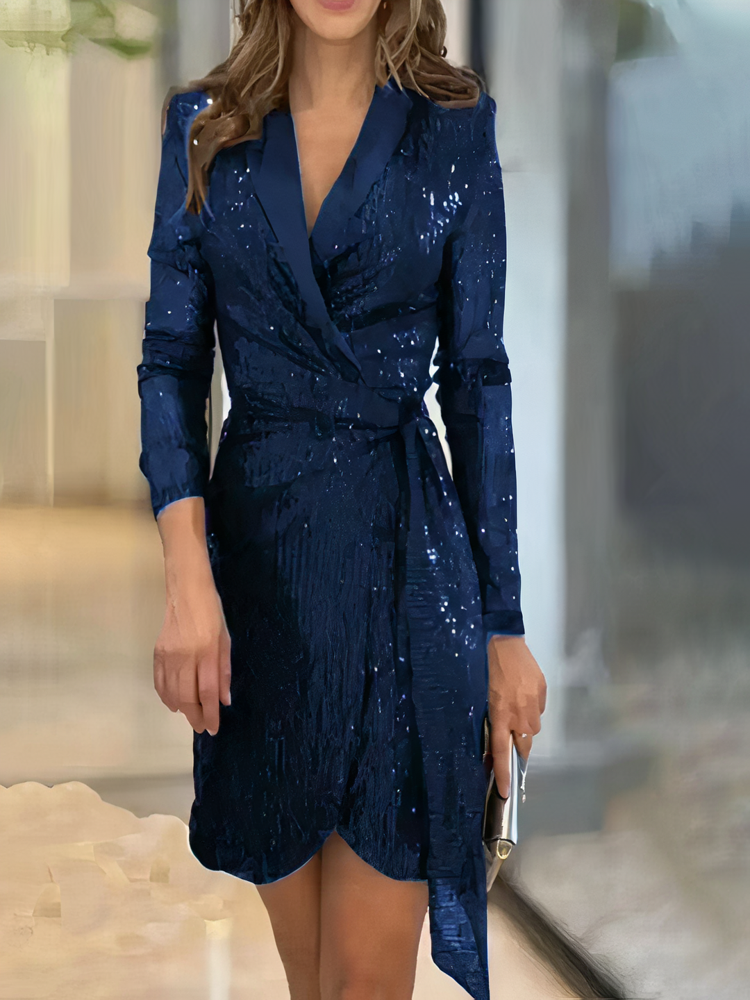 Glistening Sequin Mini Dress by Farren
