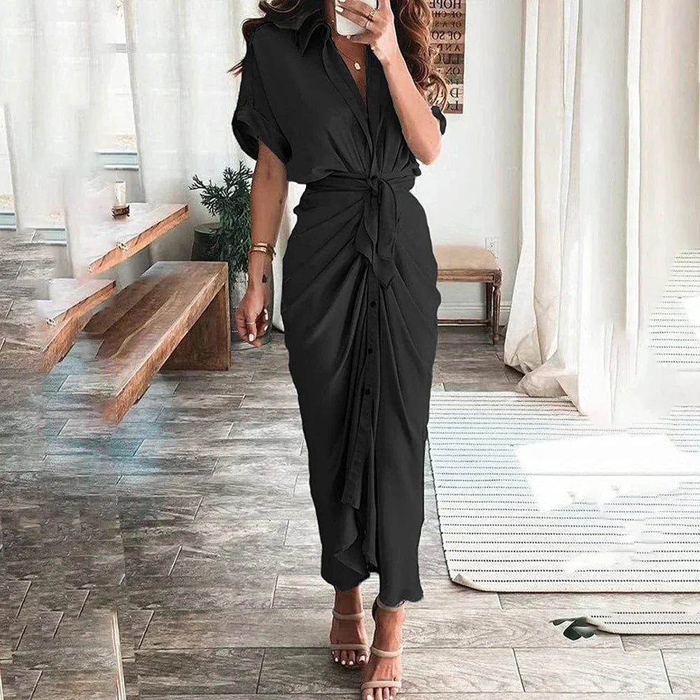 Elevate your summer wardrobe with this chic long dress.
