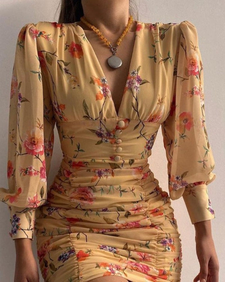 Chic Printed Mini Dress for Effortless Elegance