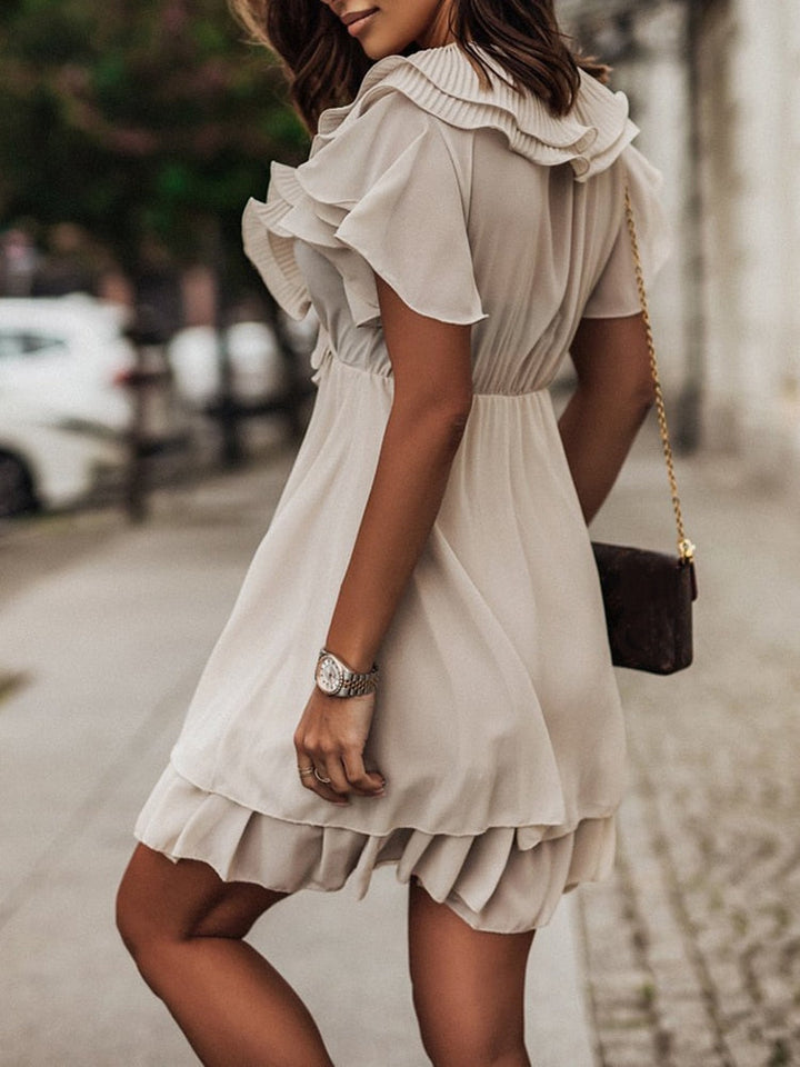 Stylish Ruffled Mini Dress for a Chic Look