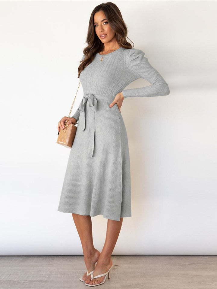 Stylish Knitted Midi Dress for a Sophisticated Look